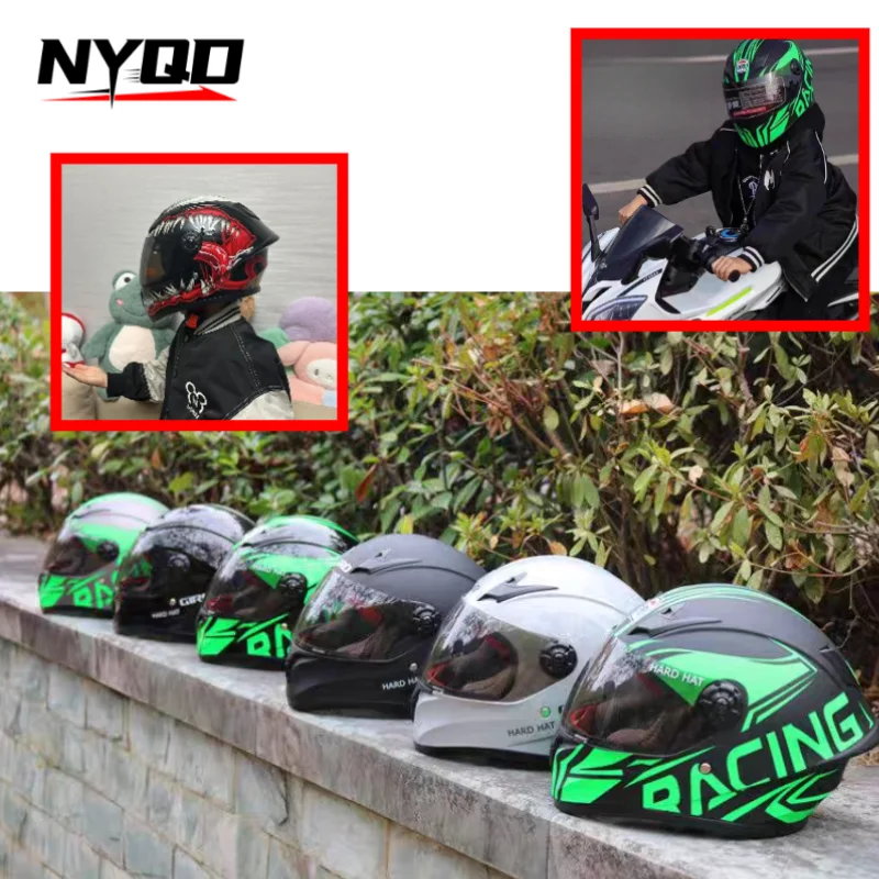 

Children's Kart Helmet Electric Car Kids Motorcycle Helmet Full-coverage Safety Helmet All Season