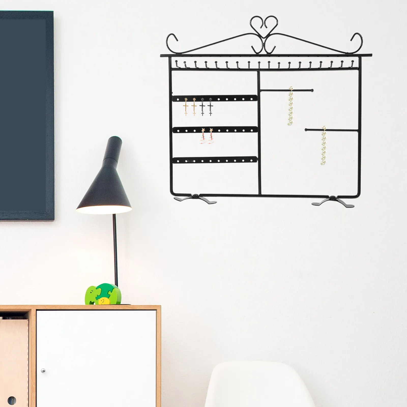 

Подставка для украшений с органайзером для серег, держателем для ожерелий, браслетов и часов, декоративный элемент для дома, премиум-класса