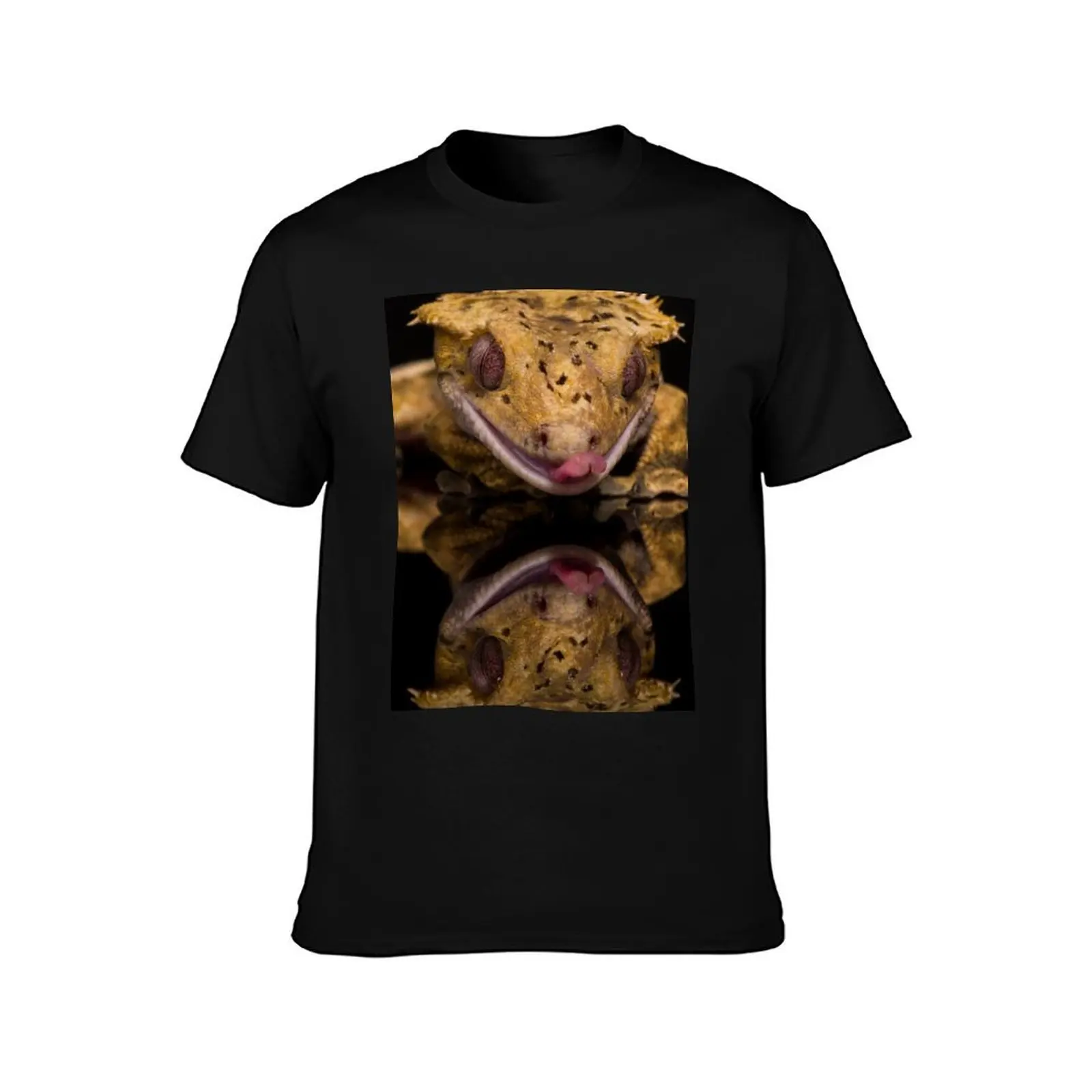 New Caledonian Crested Gecko T-Shirt Daily Work Short Sleeve Top