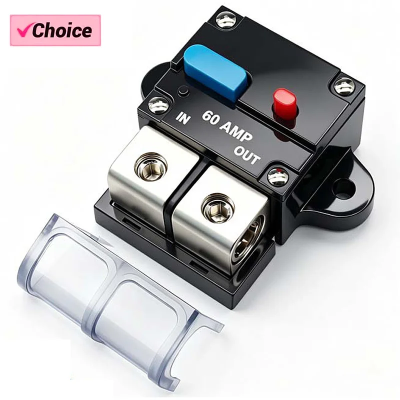 Circuit Breaker 50A 60A 80A 100A 200A 300A AMP Circuit Breaker Fuse Reset Car Boat Auto Waterproof Security Fuse Accessories