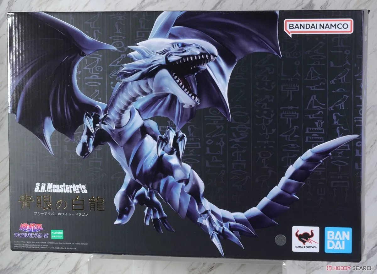 Original BANPRESTO Bandai SHM Yu Gi Oh Blue-Eyes White Dragon Seto Kaiba Monster Anime Action Figures Collectible Models Toys