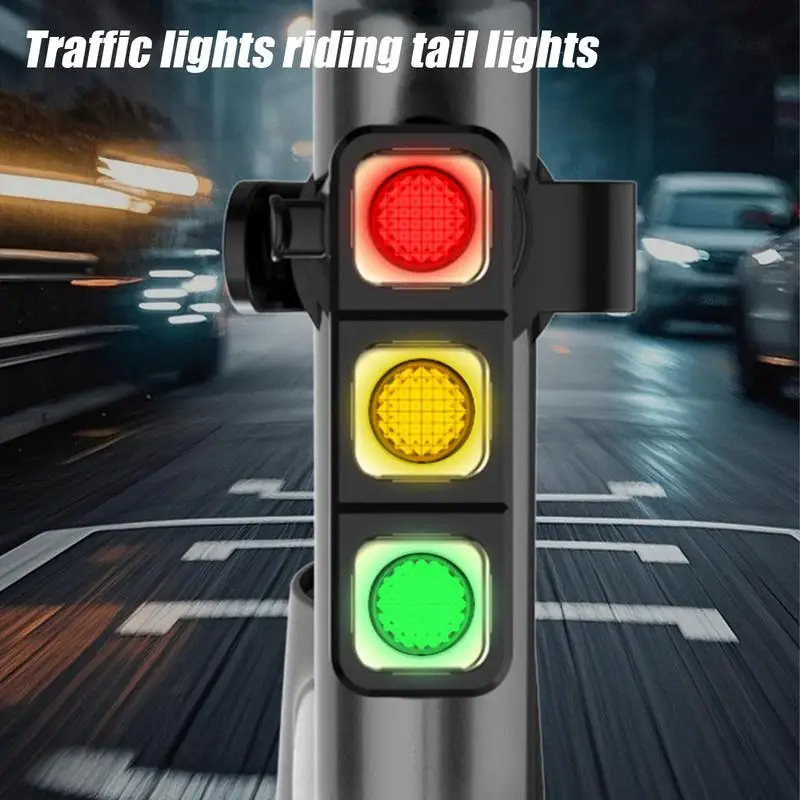 

Rear Bike Light Back Warning Light For Bike Long Battery Life Multi-modes LED Warning Lighting Cycling Accessories For Bike