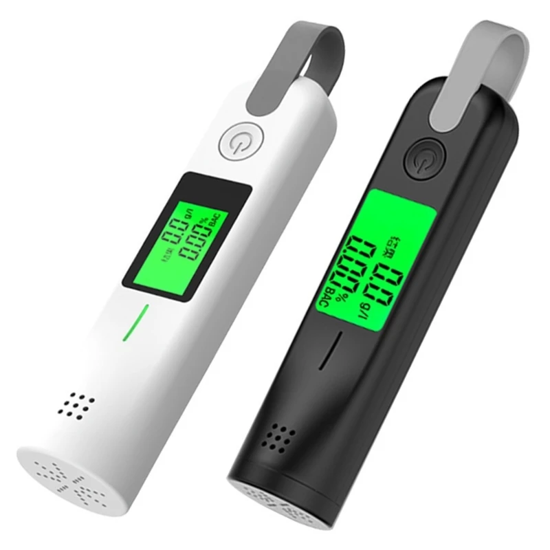 

Blowing Alcohol Breath Tester Breathalyzer LCD Screen Breathalyzer Portable Detector Quick Accuracy Response for Driving