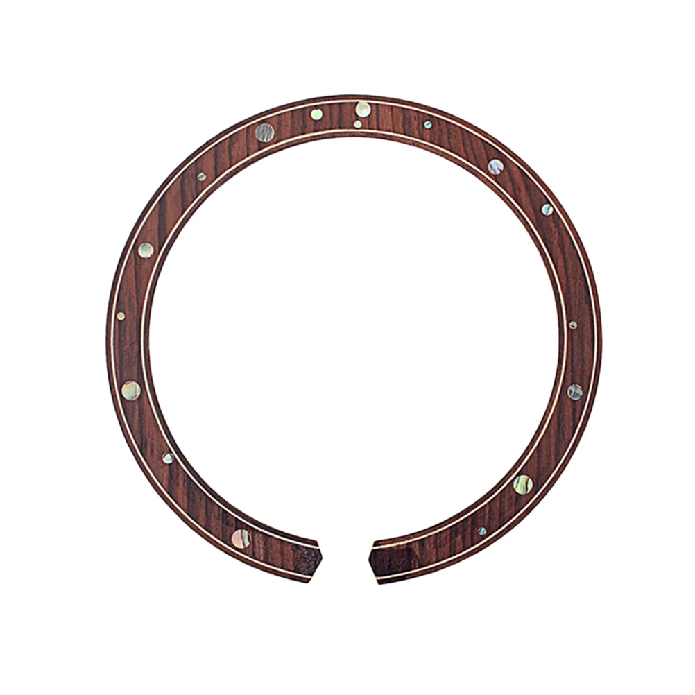 

Rosewood Curved Strips Guitar Sound Hole Rosette Decals Inlay Easy Apply Remove Suitable Electric Guitar Bass Bamboo Abalone