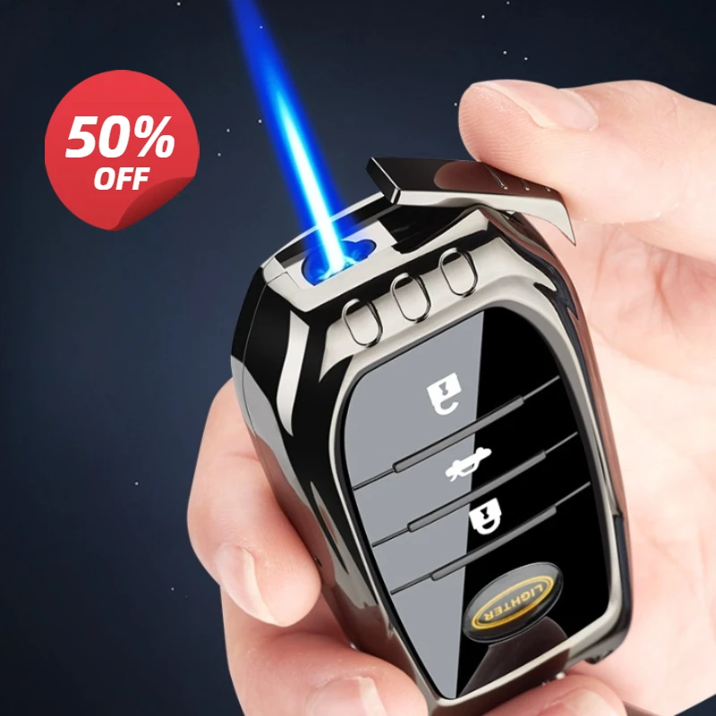 

NEW Creative Car Key Pendant Butane Gas Lighter Personalized Fashion Quirky Cool Gifts for Boyfriends