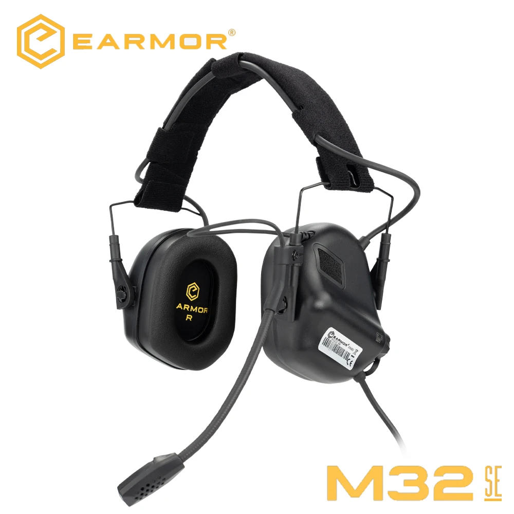 EARMOR M32 SE(SE32) Taktisches Schieß-Headset Jagd-Gehörschutz mit Helmhalterung, M51 PTT für Kommunikation – Detail 5