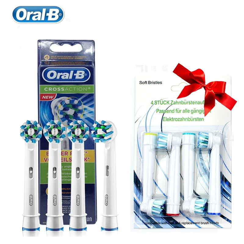 Oral B Replacement Toothbrush Heads EB50 Cross Action Deep Cleaning Germany Soft Bristle Teeth Brush Heads Buy 1 Get 1 For Free