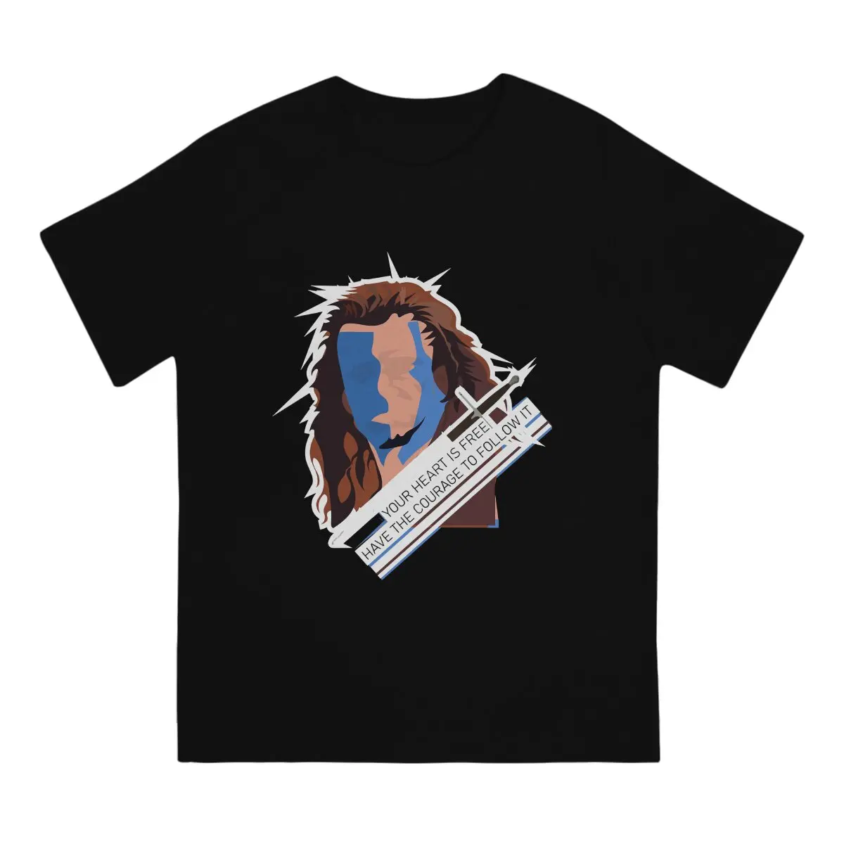 Braveheart William Wallace Man TShirt Classic Fashion T Shirt Harajuku Streetwear Hipster