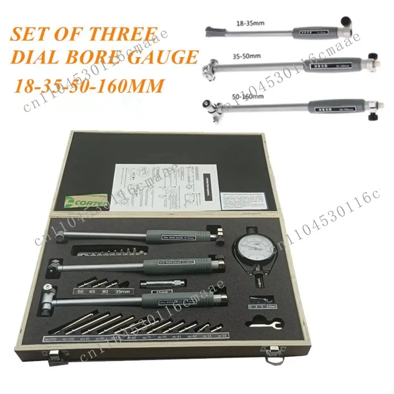 Set of Three Dial Bore Gauge 0.7-6 
