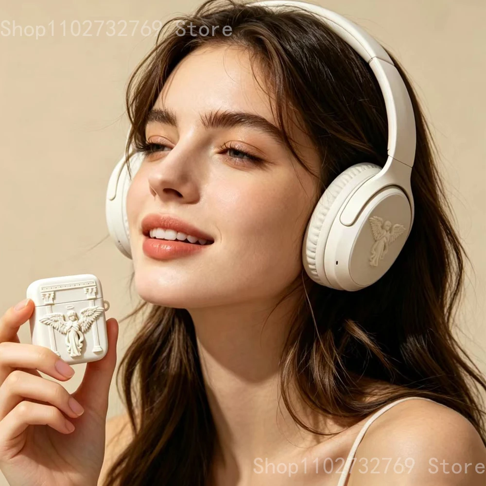 

3D God Angel Silicone Earphone Case for Airpods Pro 2, Creative Cute Cartoon Earbuds, Charging Box Cover for Airpods 1, 2, 3
