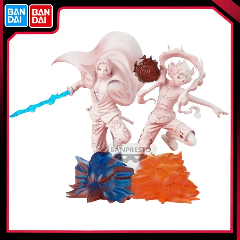 Bandai Originele BANPRESTO Japan Anime EEN STUK RODE Shanks Luffy PVC Action Figure Collection Model Speelgoed Kerstcadeaus voor Kinderen