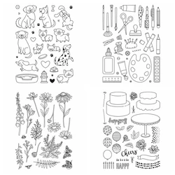 Lets Get Crafty Stamp and Cutting Dies Birthday Cake Clear Stamps For DIY Scrapbooking Decoration Paper Craft Album Card Making