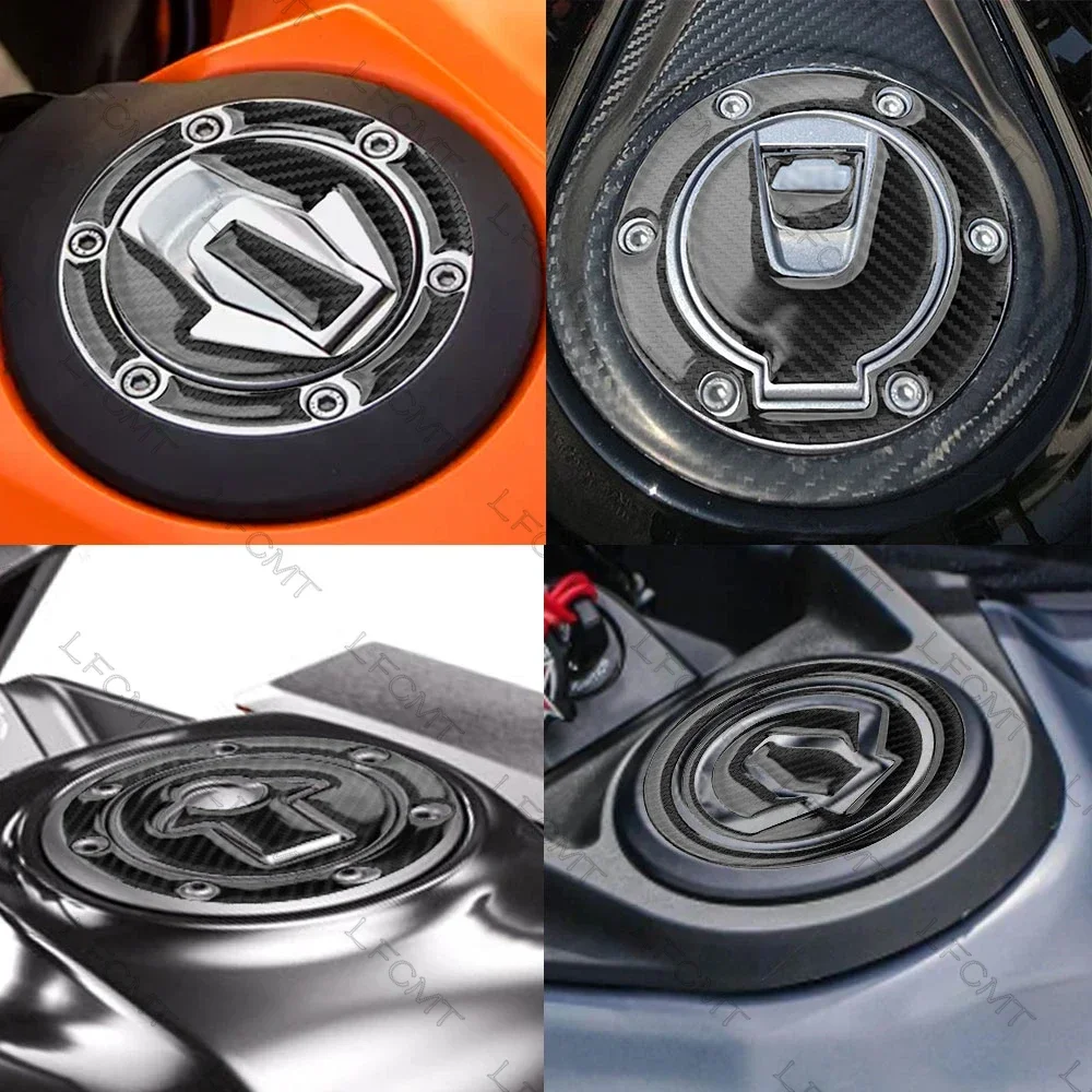 Motorcycle Fuel Gas Oil Cap Decals Tank Pad Protector Sticker For Kawasaki Yamaha Suzuki Honda BMW KTM DUCATI Triumph Aprilia
