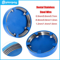 PIORPOY 1 Rolls Dental Ligature Wire Stainless Steel Orthodontic Round Archwire for Teeth Braces Dentistry Surgical Instruments