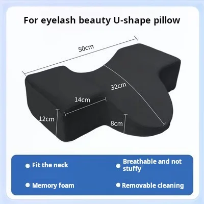 

Grafted eyelash pillow cervical spine u-shaped eyelash pillow for eyelash art special artist tattoo pillow auxiliary tool