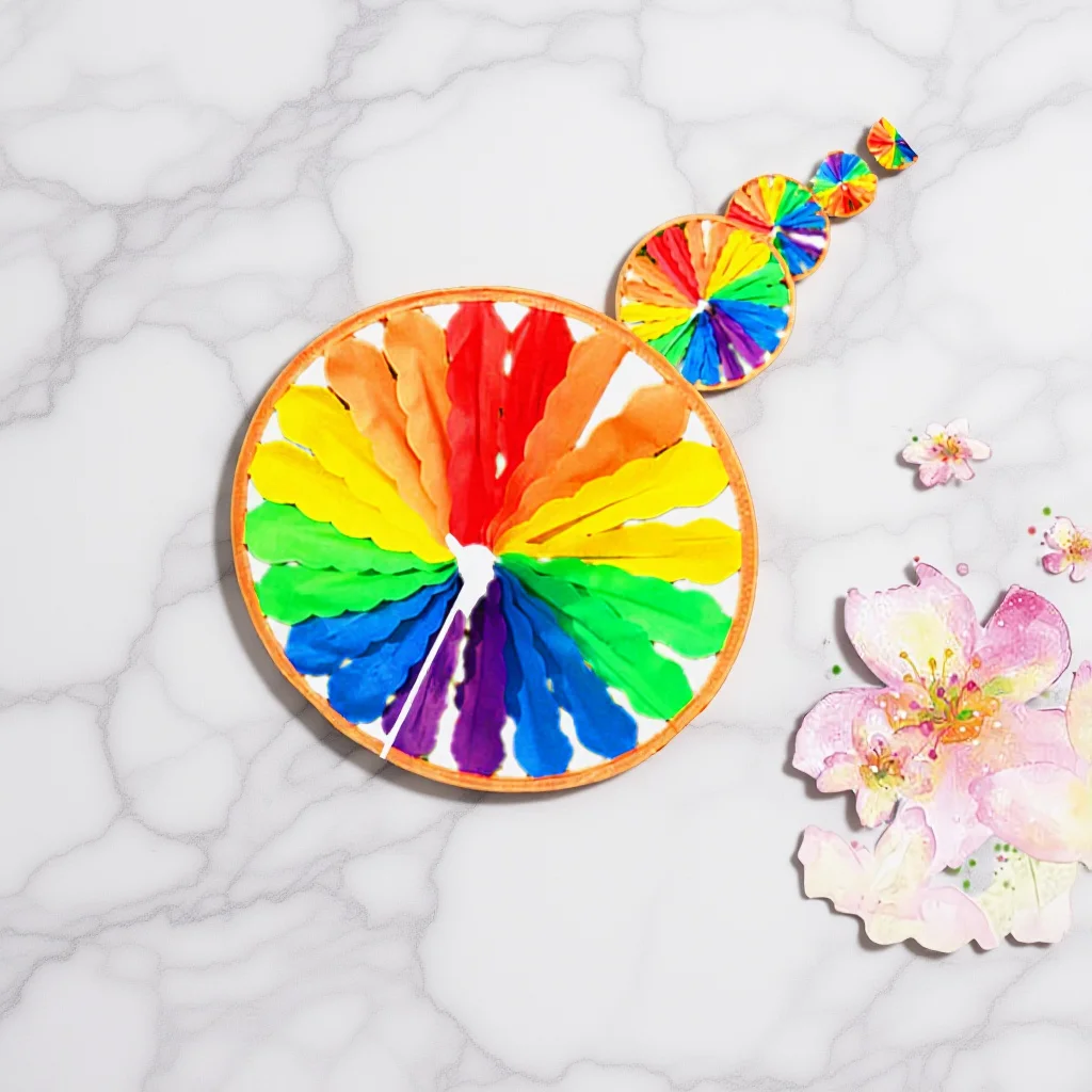 

1pc String Rope Pinwheel Colorful Turntable Windmill For Outdoor Garden Wedding Decoration Landscape