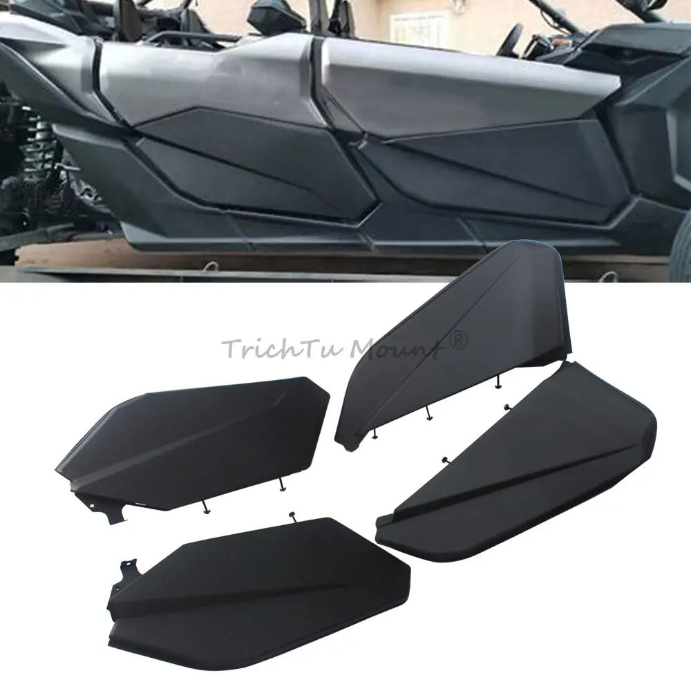 Front and Rear Lower Door Panel Insert Kits For Can-Am Maverick X3 R RR 2017-2024 Matte Black UTV Accessories Rpl for 715002903