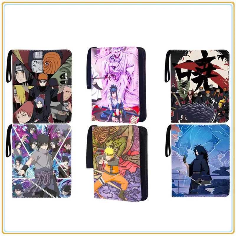 

400 шт./900 шт. открытый альбом книга аниме НАРУТО коллекция карт на молнии игровые карты Саске Сакура Какаши держатель для папок детский подарок