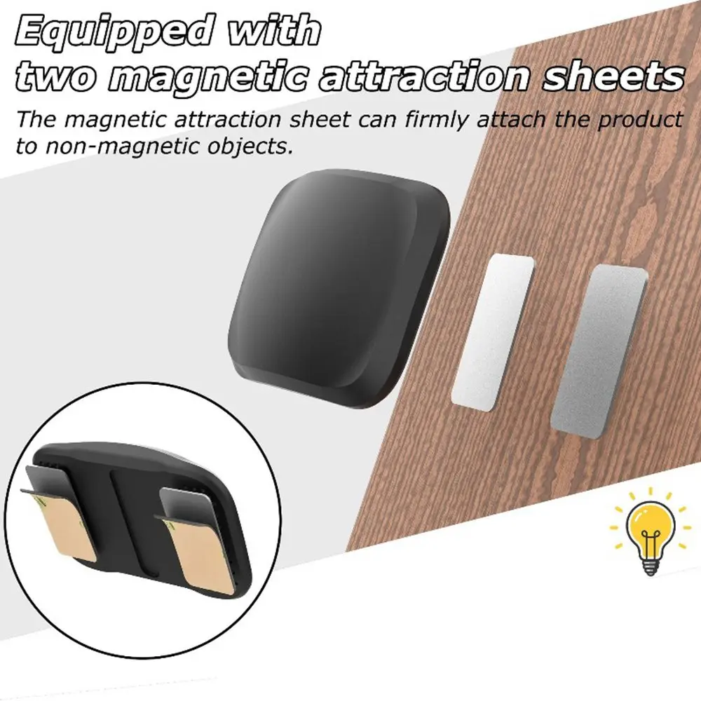 Silicone Magnetic Protective Case Anti-Lost Magnet Adsorption Tracker Protector Stable Waterproof Holder Cover for AirTag;