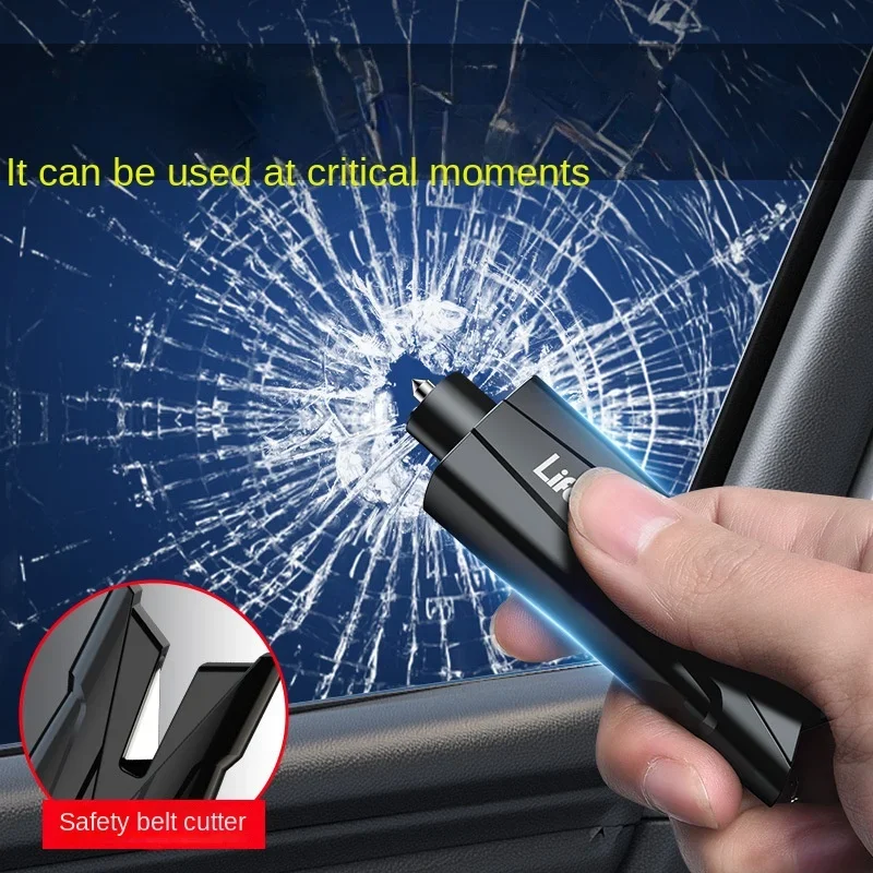 Car Safety Hammer Auto Emergency Glass Window Breaker Seat Belt Life-Saving Car Emergency Escape Hammer Survival Whistle