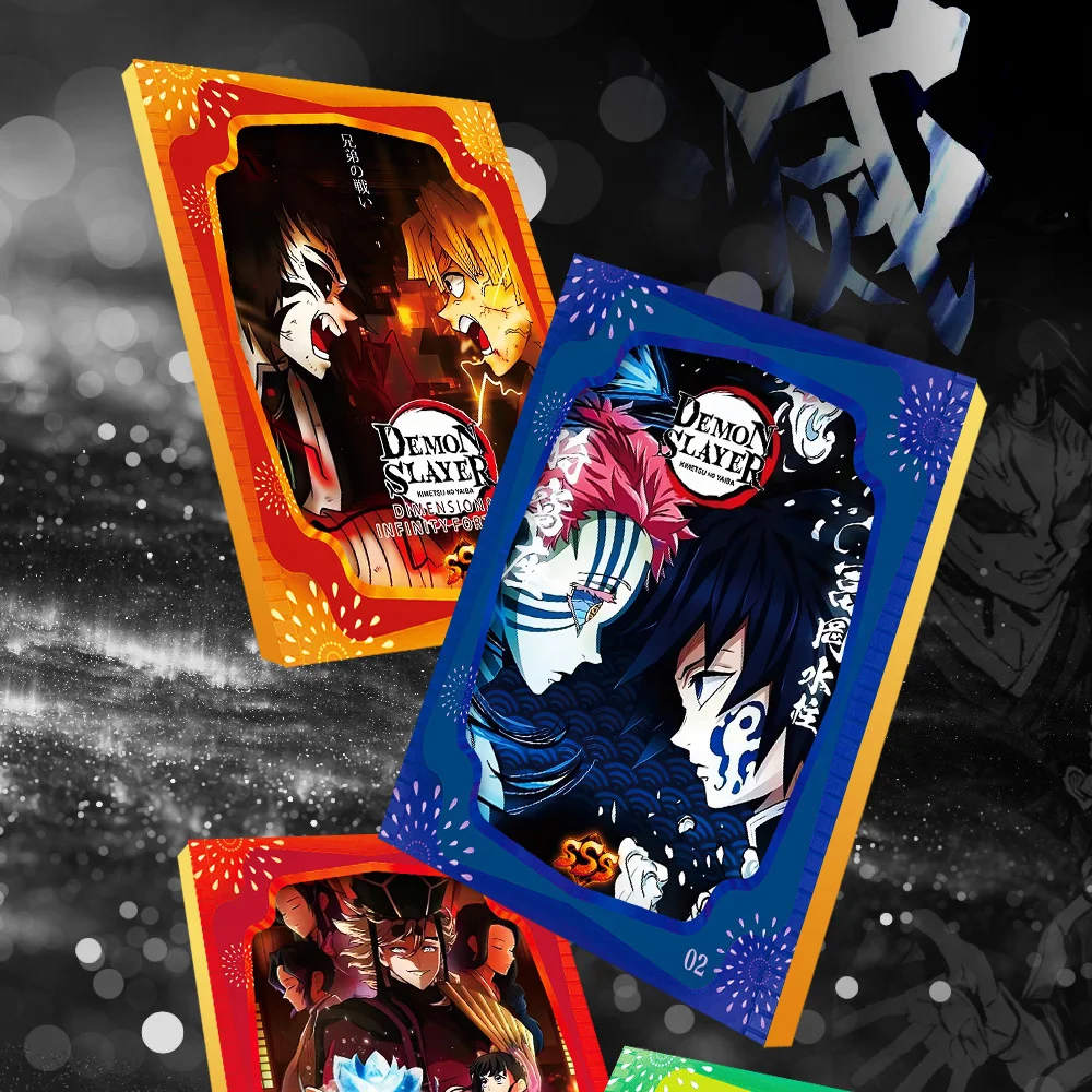 Case Wholesale New Demon Slayer Collection Card Kimetsu No Yaiba Table Playing Toys For Family Children Christma Gifts