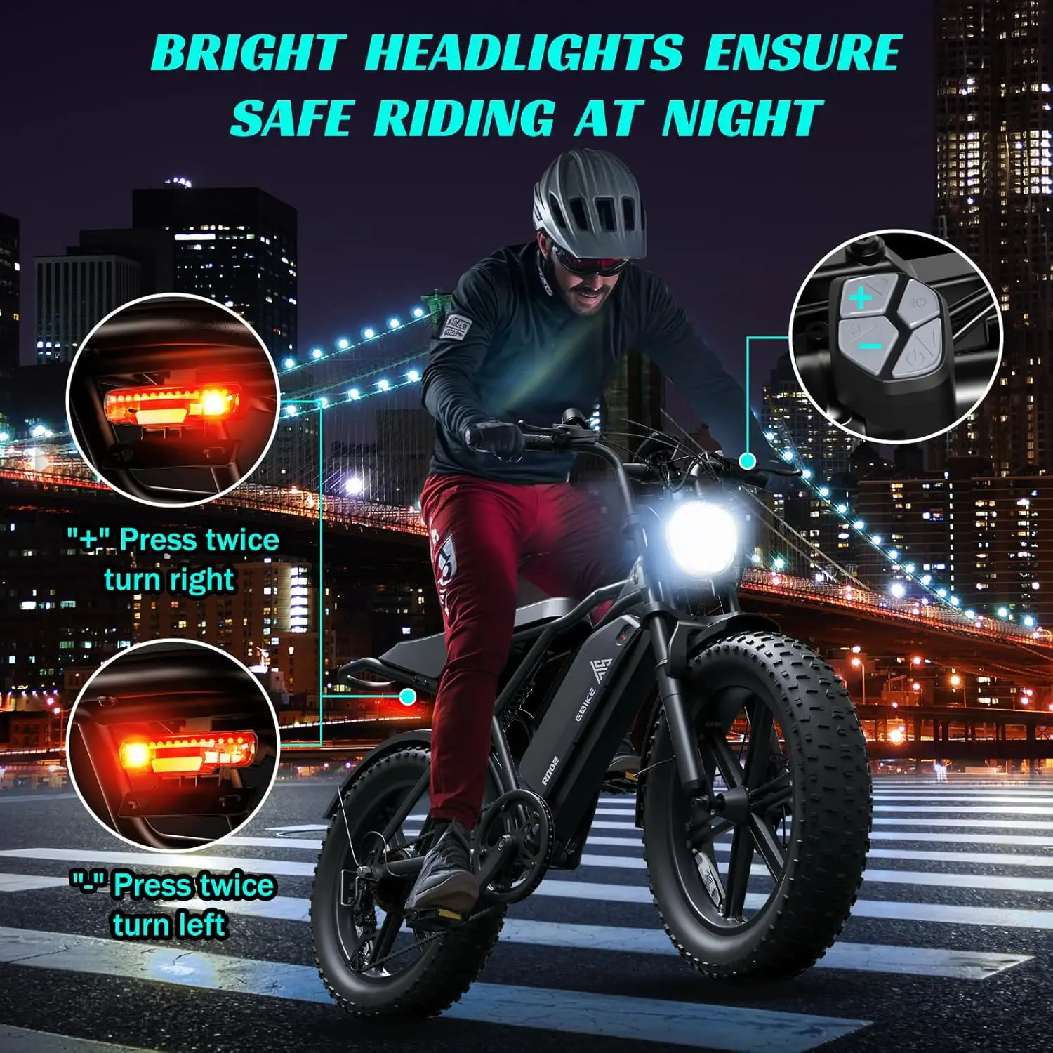 دراجة إلكترونية TST R002S بقدرة 1500 وات، إطارات سميكة مقاس 20 بوصة، نطاق 60-100 ميل، بطارية 28 ميجا في الساعة، 48 فولت 15 أمبير في الساعة، لجميع التضاريس.