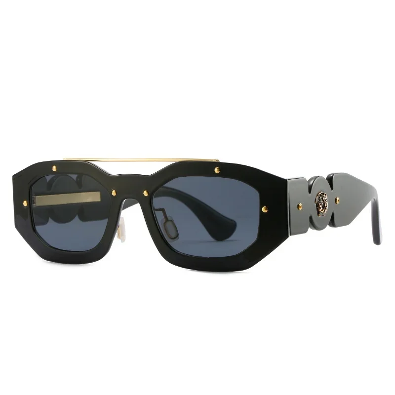

Punk Sunglasses Men Vintage Decorative Polygon Eyewear Women Luxury Brand Designer Unique Sun Glasses Gafas De Sol Hombre