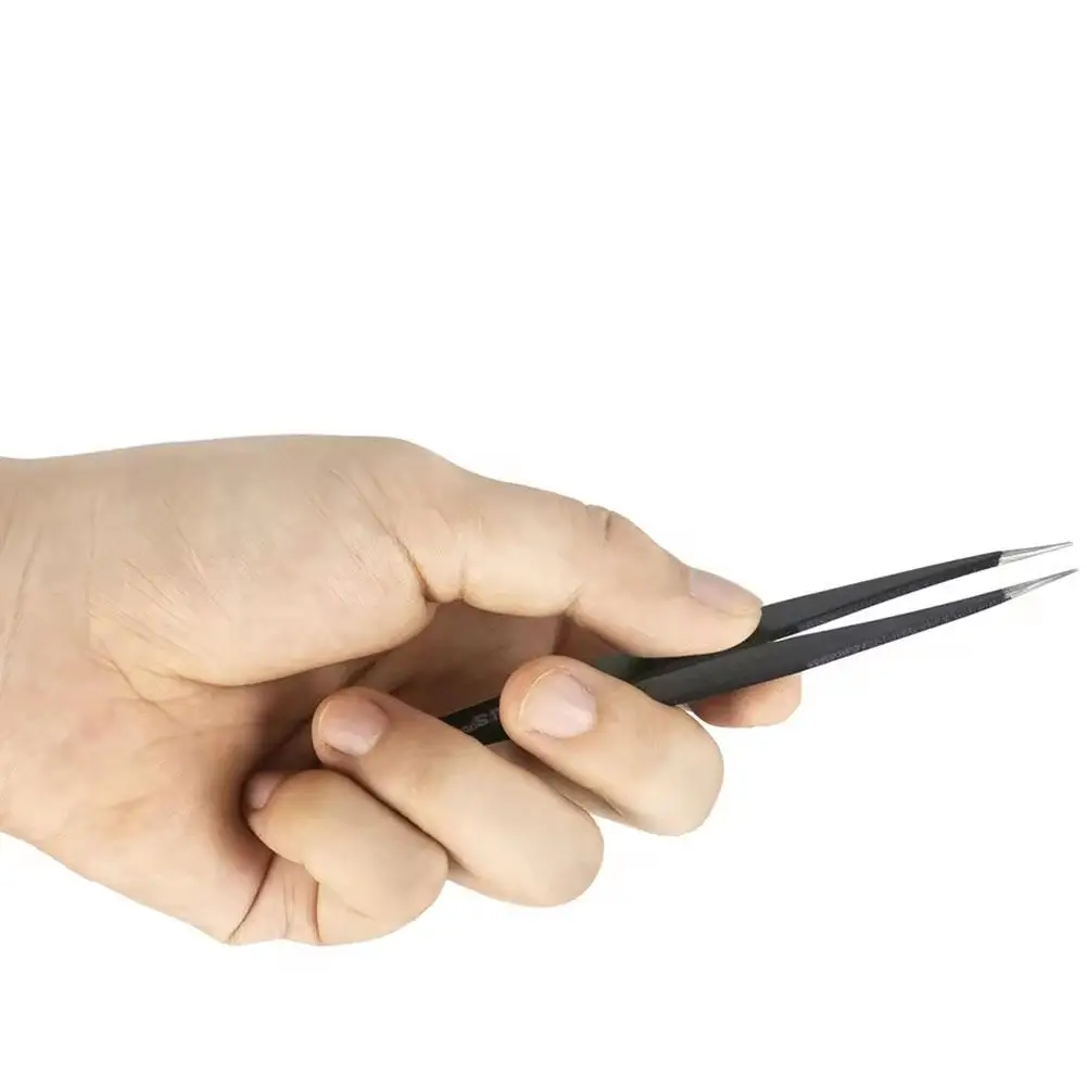 プロのまつげピンセット 3D ボリュームまつげエクステンションツール眉毛ピンセットラッシュハンドファンピンセットメイクアップ H2C5