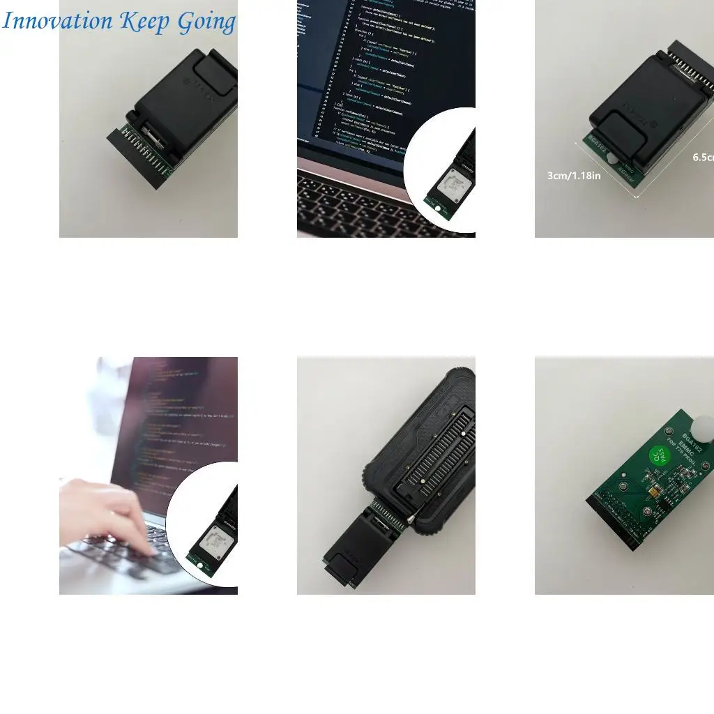 E65C EMMC Chip Programming Adapter BGA162 For T76 Devices Spring Loaded Probes