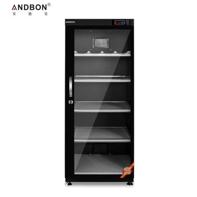 Andbon 155l Camera Electric Dry Cabinet Digital Moisture-proof Dry Cabinet Box dehumidifier SLR Camera Lens LCD Display Storage