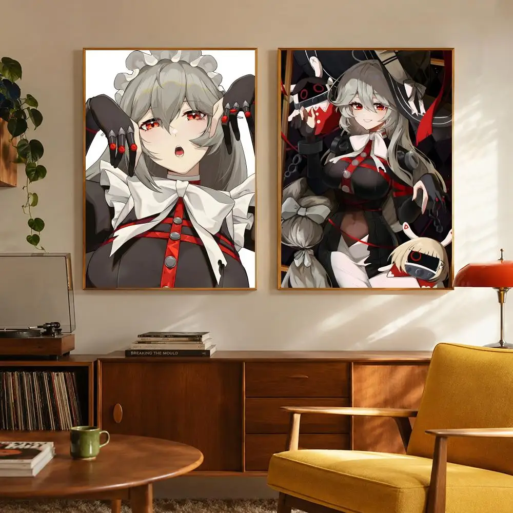 Game Character Z-Zenless Zone Zero Rina Poster Digital Solvent Print Waterproof PP Fade-Resistant Wall Art Room Decor Gift