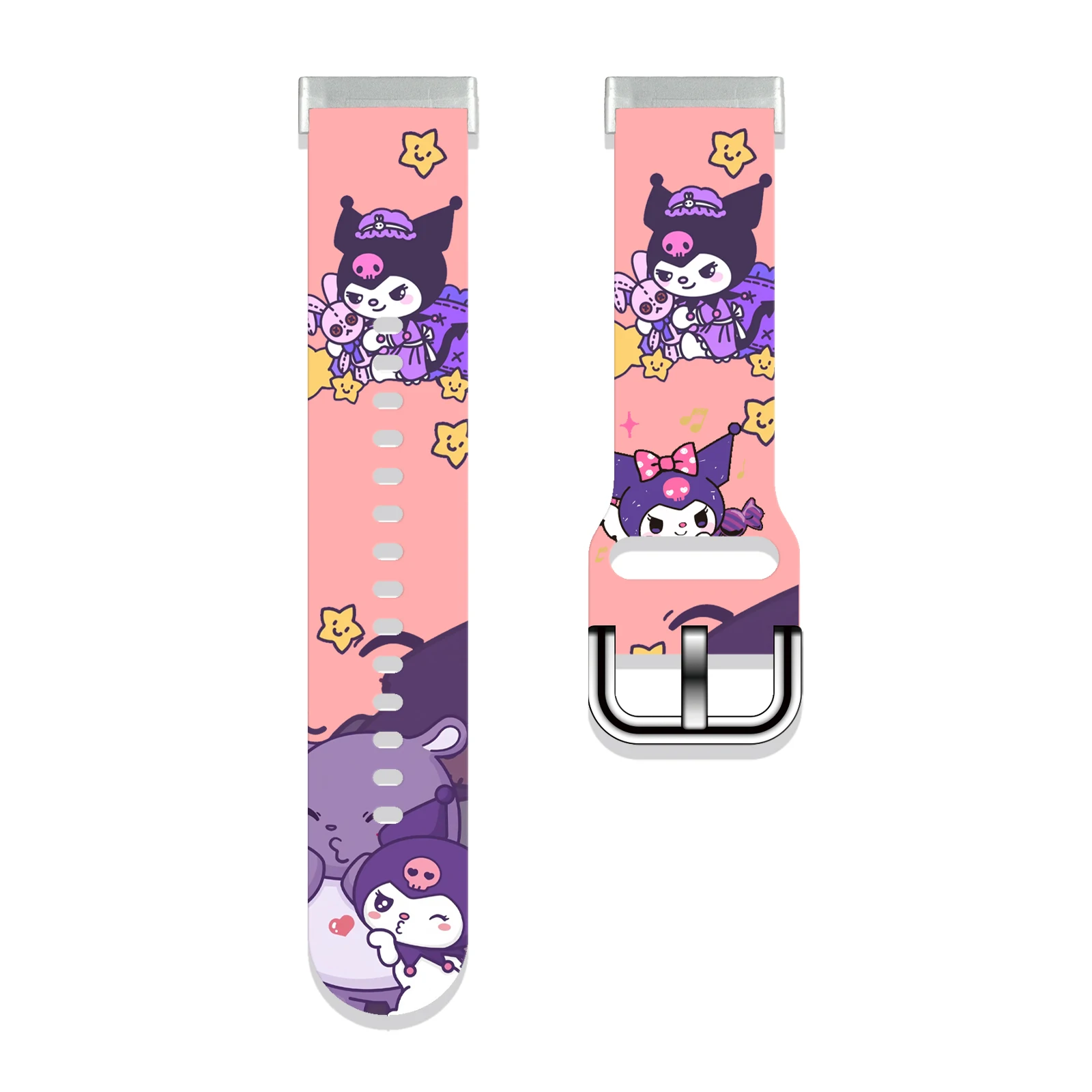 

Sanrio Sweetheart Kuromi printed strap for Fitbit Versa 4/3 Watchband Replaceable Bracelet for Sense 2 1 Watch Band