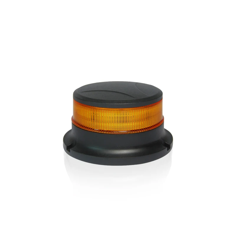 

ECE R65 IP69K Amber Emergency Flashing Warning Safety Beacon Light with Magnetic Base for Utility and Construction Vehicles