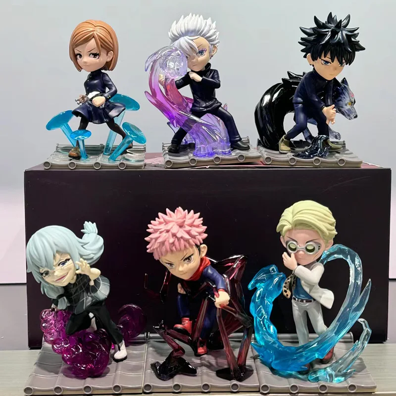 Anime Jujutsu Kaisen Figure Let's Fight Itadori Yuji Fushiguro Satoru Gojo Ryomen Sukuna Mahito Nanami Kento Figurine Pvc Doll