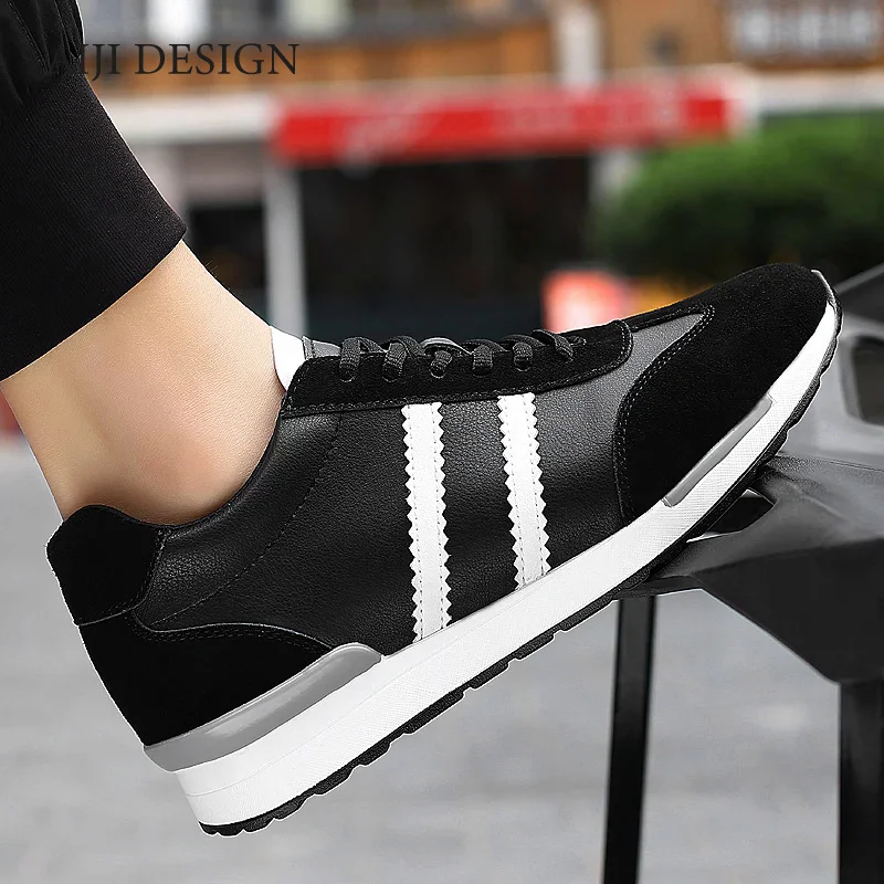 Breathable Men height increasing shoes elevator sneakers insole 7cm white black shoes taller men leisure shoes sport luxury