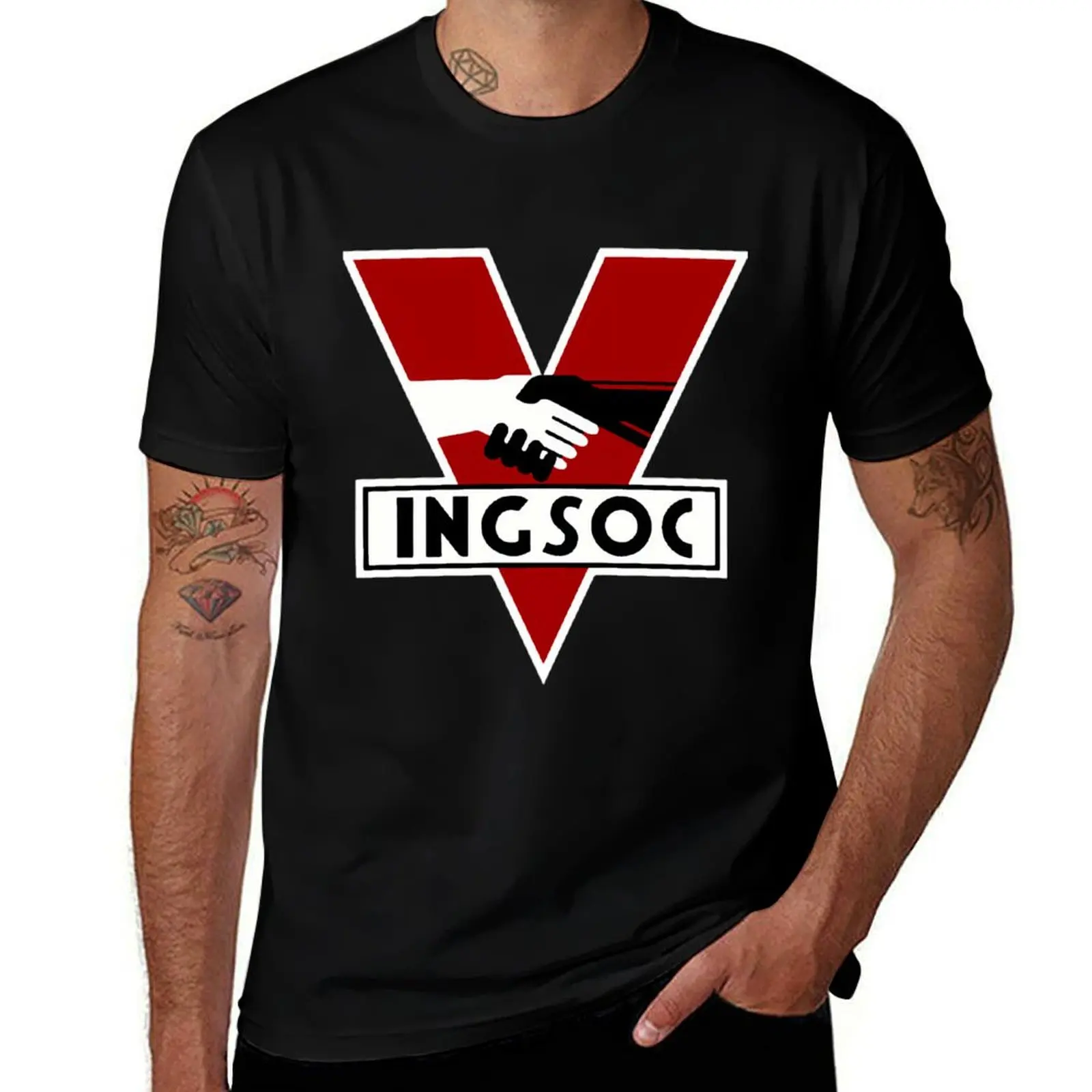 

1984 Ingsoc Logo T-Shirt t shirts for man graphic funny g man t shirts for men