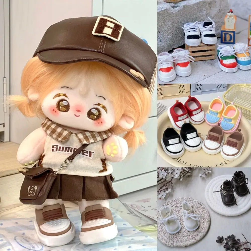 Cartoon 20cm Doll Doll Shoes Multi color Hand-made Sports Shoes Soft Rubber Dolls Accessories Children Toys