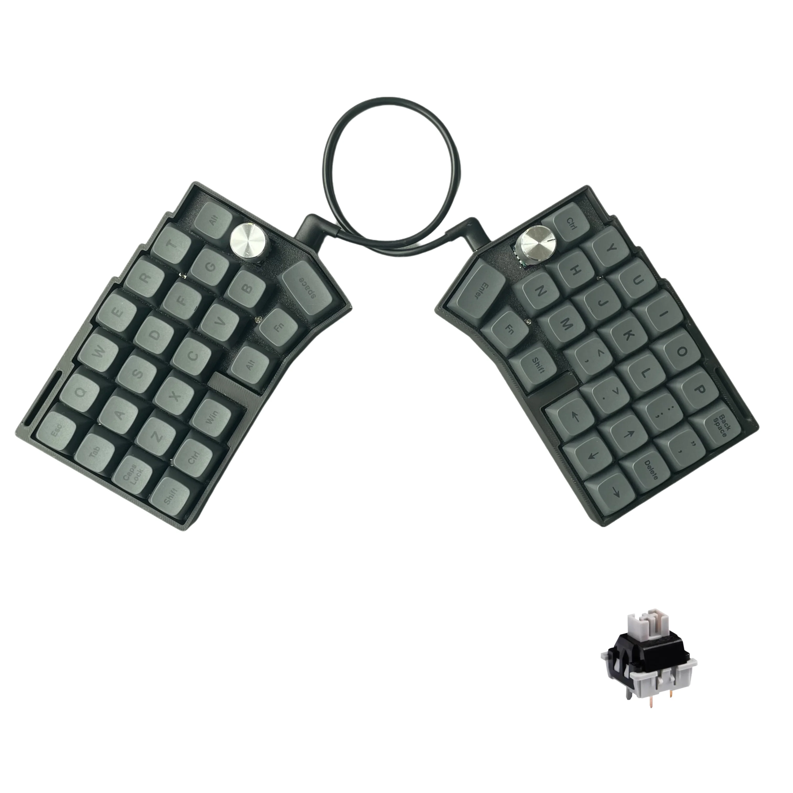 有線分割型メカニカルキーボード、CORNIX 50%、ホットスワップ対応