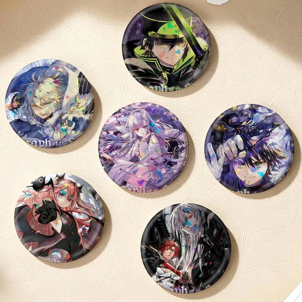 Seraph of the End Manga   75mm 44mm 25mm Accessories Toys Badge Brooch Backpack Hat Pins