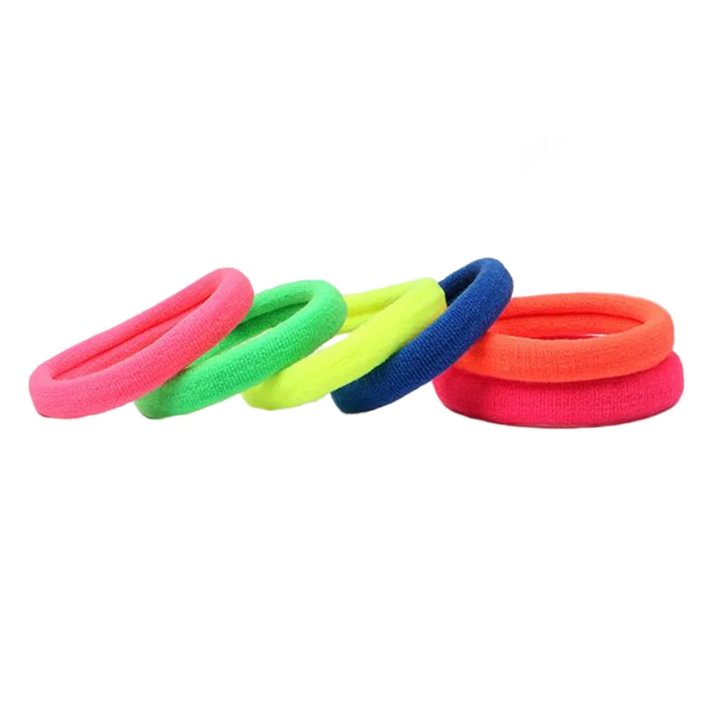 50Pcs Bunte Frauen Pferdeschwanz Halter Gummiband Scrunchie Gummiband Stirnband Für Mädchen Kind Mode Zöpfe Halter Zubehör – Detail 6