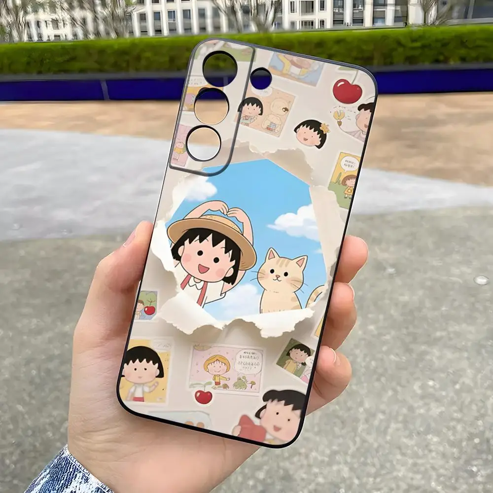 Anime Chibi Maruko-Chan Phone Case For Samsung A57 A37 A33 5G A54 A36 A35 A56 A52 A17 Shockproof Soft Cover