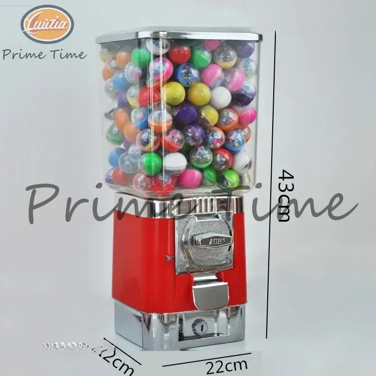 Candy Vending Machine Gumball Machine Toy Capsule/ Bouncing Ball Vending Machine Candy Dispenser With Coin Box GV18F