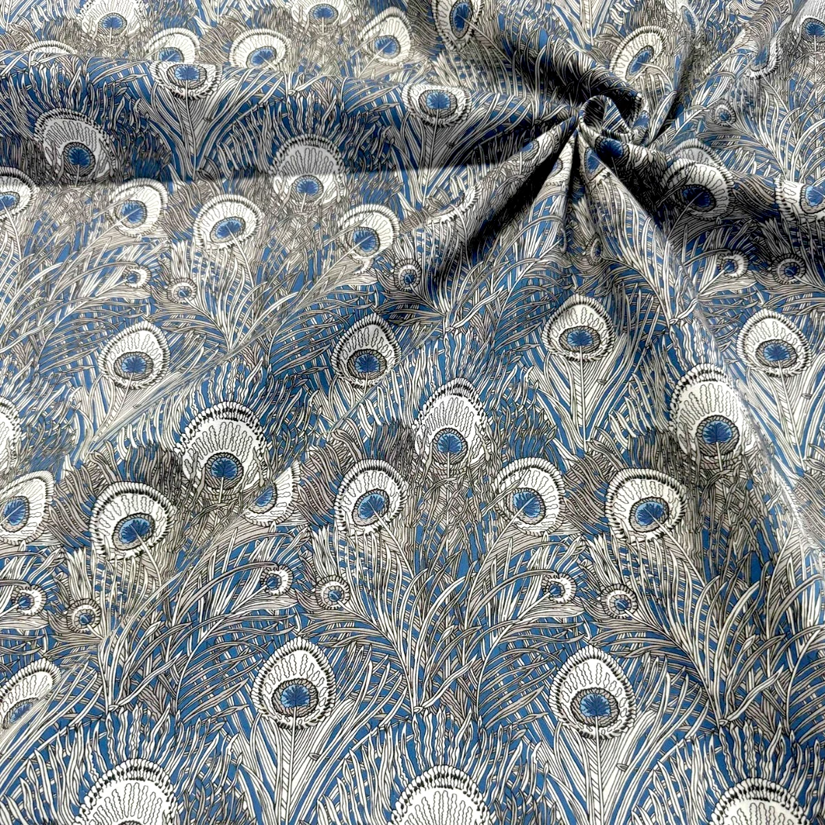 1M/2M/3M/5M 100% Cotton Fabric - 100s Like Liberty Style Floral Premium Long Staple for Dresses, Shirts & Home Decor