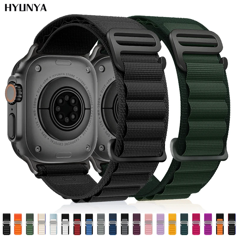 Cinturini alpini per cinturini Apple Watch iWatch Series 10 11 46mm 9 8 7 SE Ultra 2 3 49mm 44mm 45mm 40mm 41mm 42mm Bracciale cinturino