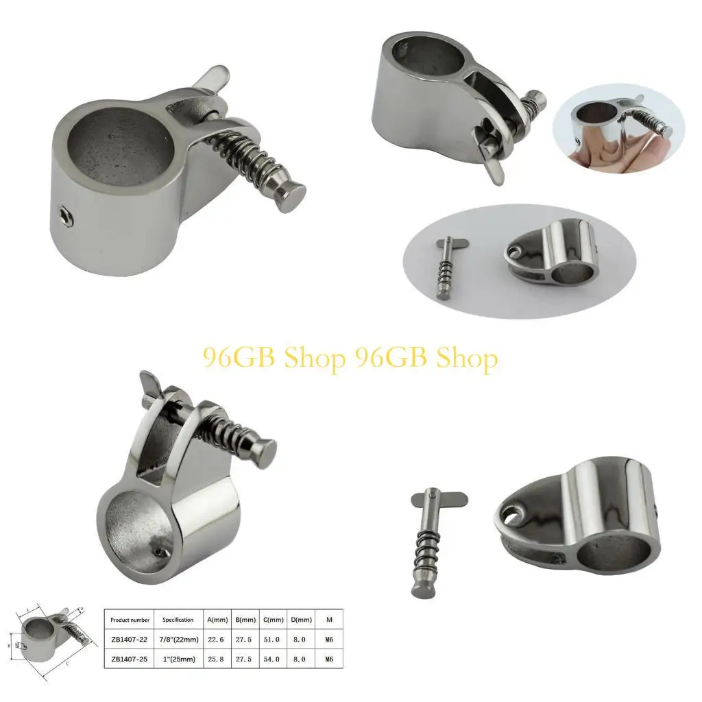 

96GB Boat Bimini Top Eye End Cap Clamp Jaw Slide 316 Stainless Steel For Yacht Boat Marine Corrosion Resistance Accessories