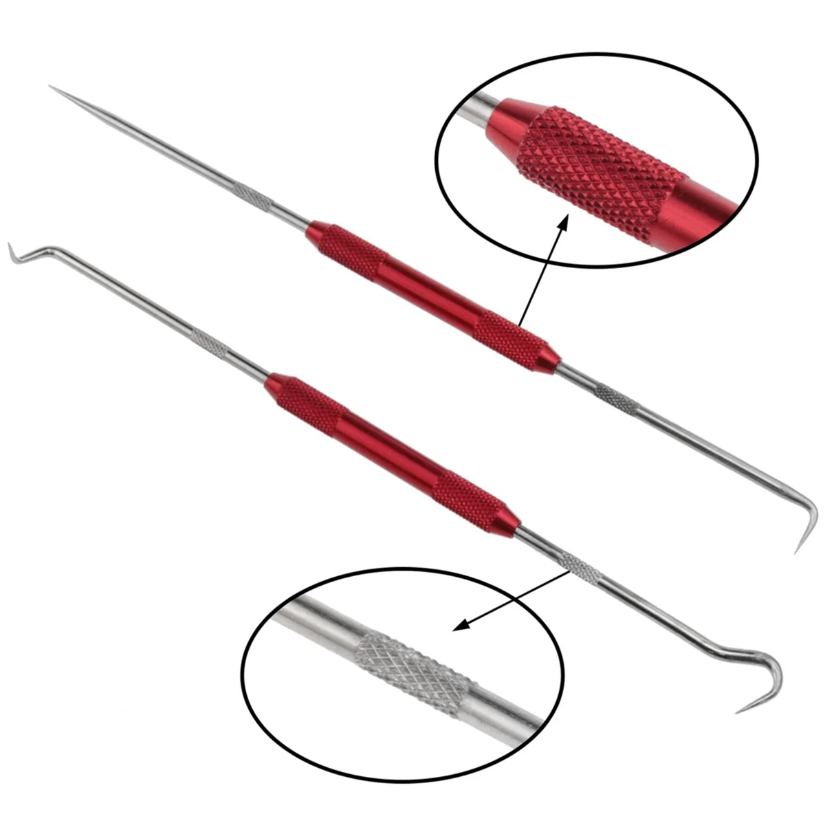 ABNJ Double Pointed Scraper Metal Hook and Pick Set 45 Degrees 90 Degrees Pointed Mark Tool for Carpenter