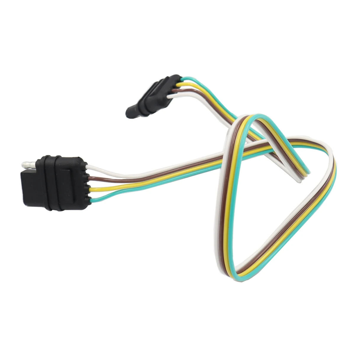 Trailer Wire Power Cord The 4 Pin Connector Prong Plug Suite Wiring Harness Extension Pvc Light Adapter Kit Towing