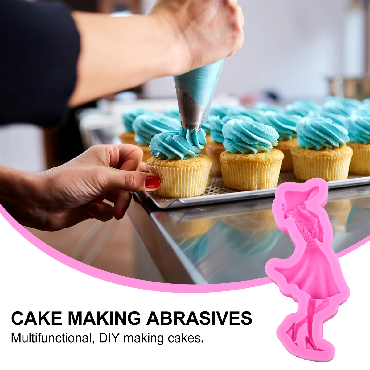 

DIY Mold Silicone Baking Cups Flexible Diy Cake Baking Molds Reusable Cake Mold Chocolate Fondant