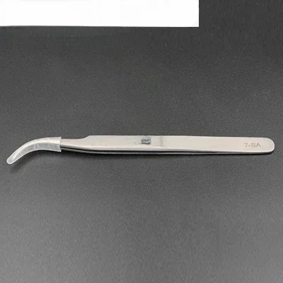 

Domestic economical stainless steel tweezers with straight head/elbow electron microscope special clamping net