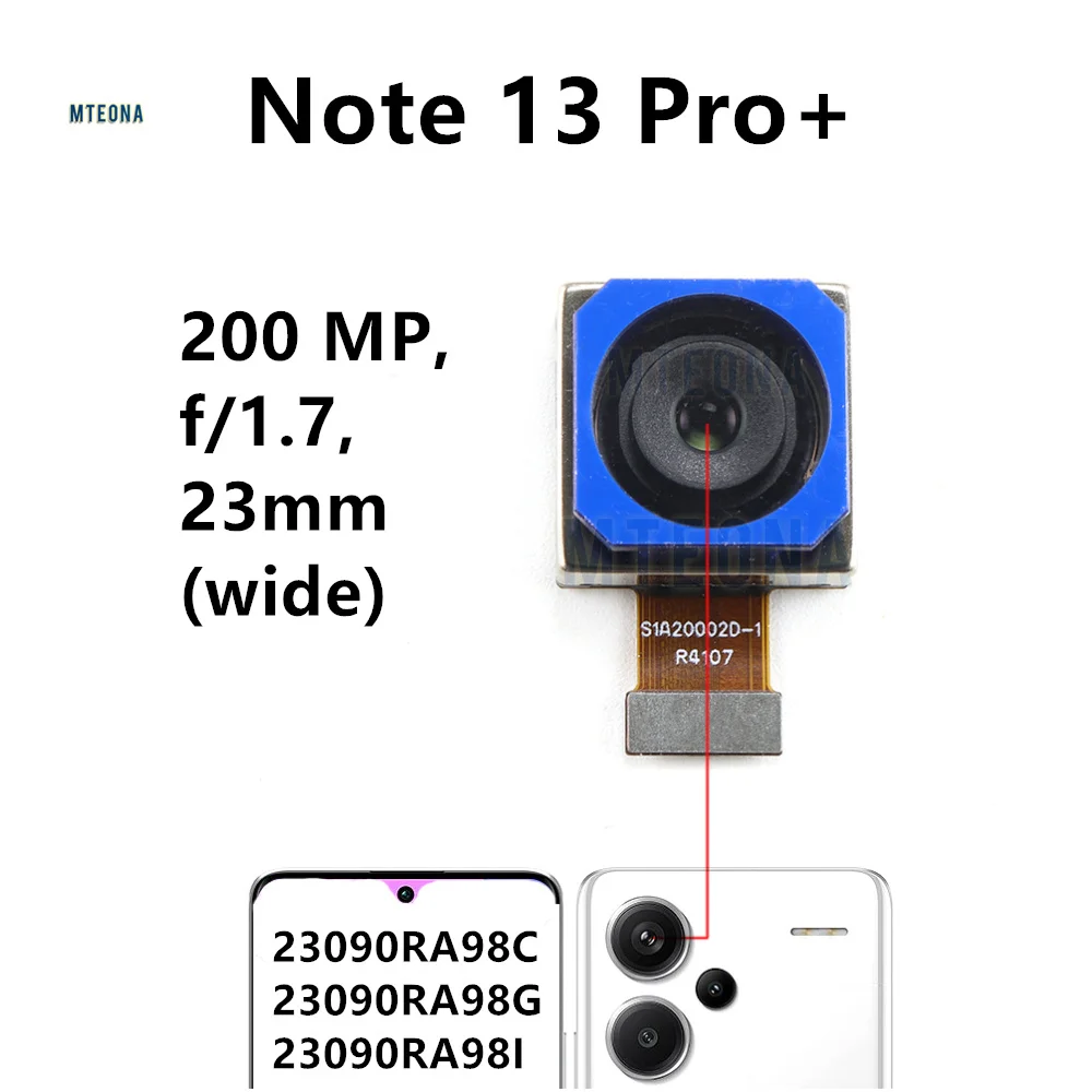Back Rear Front Camera For Xiaomi Redmi Note 13 Pro Plus Pro+ 5G